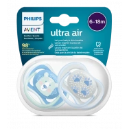 Avent Ultra Air Ортодонтични залъгалки, Лапа, за бебета от 6-18 месеца., х 2 броя, Philips