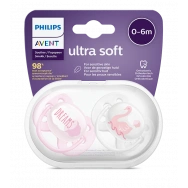 Avent Ultra Soft Ортодонтични залъгалки мечти, за бебета от 0-6 месеца, х 2 броя, Philips