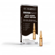 Marnys Anti-Age Night Repair нощен серум с хилурон, протеогликани за озарена кожа с блясък, 7 броя х 2мл.