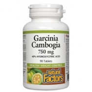 Гарсиния Камбоджа за контрол на теглото, 750мг, 90 таблетки, Natural Factors
