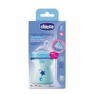 CHICCO ШИШЕ NATURAL FEELING МОМЧЕ 2М+ 250МЛ