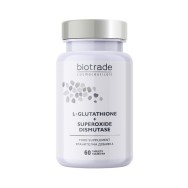 L-глутатион + Супероксид Дисмутаза - за детоксикация на организма и клетъчно подмладяване на кожата, таблетки х 60, Biotrade