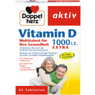 Витамин D 1000 I.U. за здрава имунна система, 45 таблетки, Doppelherz Aktiv