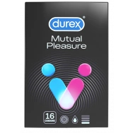 Durex Mutual Pleasure презервативи с релефни ивици и точки за максимална стимулация х 16 броя