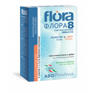 Флора 8 за нормална чревна флора, без глутен и лактозa, за възрастни и деца, 1,2гр., 6 сашета, Abopharma