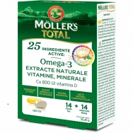 Moller's Total - намалява умората и изтощението, 14 капсули + 14 филмирани таблетки 