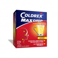 КОЛДРЕКС Максгрип лимон, Облекчава симптомите при настинка и грип, 5 сашета