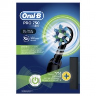 Oral-B PRO 750 Cross Action Black Edition Електрическа четка, за борба със зъбна плака