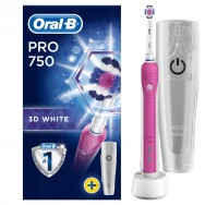 Oral-B Pro 750 3D White Електрическа четка в розово
