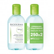 Почистваща мицеларна вода за мазна и акнеична кожа 250 мл х 2, Sebium Bioderma 