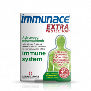 Immunace Extra protection Таблетки за имунна система с витамин C, цинк, селен, 30бр., Vitabiotics