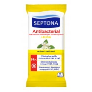 Septona Lemon антибактериални мокри кърпи с аромат на лимон х 15 броя