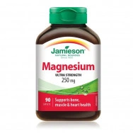 Магнезий подпомага костите, мускулите, здравето на сърцето, 250мг, 90 капсули, Jamieson