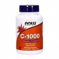 Витамин C 1000 за имунитет, с шипка и биофлавоноиди, 100 таблетки, Now foods