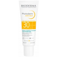 Слънцезащитен матиращ флуид за лице за склонна към акне кожа, 40 мл., Bioderma Photoderm AKN Mat SPF30