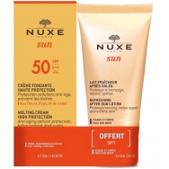 Nuxe Sun SPF50 слънцезащитен деликатен крем за лице 50мл. + Освежаващ лосион за след слънце 50мл.